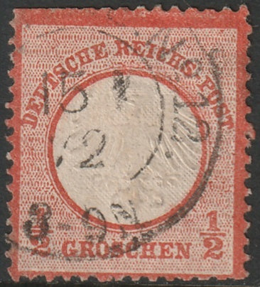 Germany 1872 Sc 3 used hinge thin