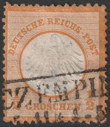 Germany 1872 Sc 3a used Czempin cancel thins