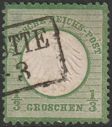 Germany 1872 Sc 2b used large thin