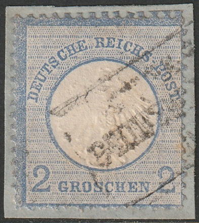 Germany 1872 Sc 5 used on piece