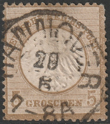 Germany 1872 Sc 6 used Hannover cancel large thin