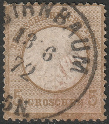 Germany 1872 Sc 6 used Birnbaum cancel small thins