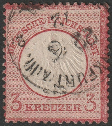 Germany 1872 Sc 9 used Frankfurt a.M. cancel