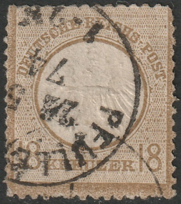 Germany 1872 Sc 11 used Pfullendorf cancel damaged perfs