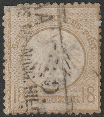 Germany 1872 Sc 11 used thins/damaged corner