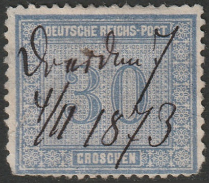 Germany 1872 Sc 13 used pen cancel small tear/thins