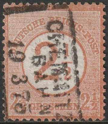 Germany 1874 Sc 27 used Chemnitz Bahnhof box cancel