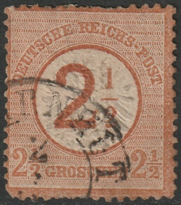 Germany 1874 Sc 27 used small thin