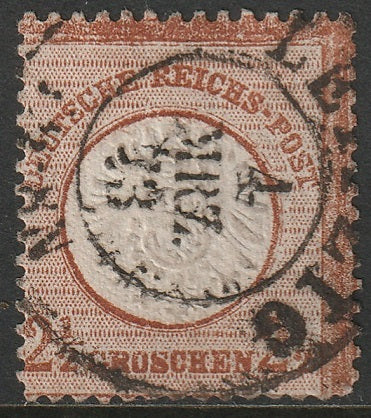 Germany 1872 Sc 19 used Leipzig cancel with APS certificate