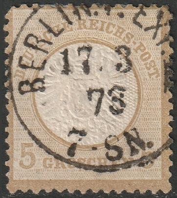 Germany 1872 Sc 20 used Berlin cancel small thins