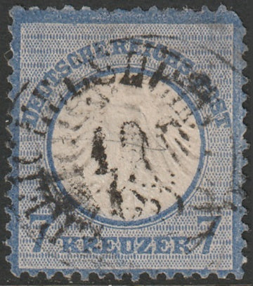 Germany 1872 Sc 24 used damaged UR corner