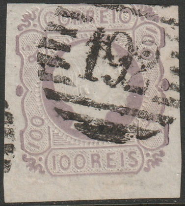 Portugal 1855 Sc 8 used "192" (Beja) cancel