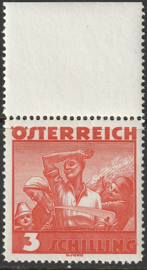 Austria 1936 Sc 378 margin single MNH**