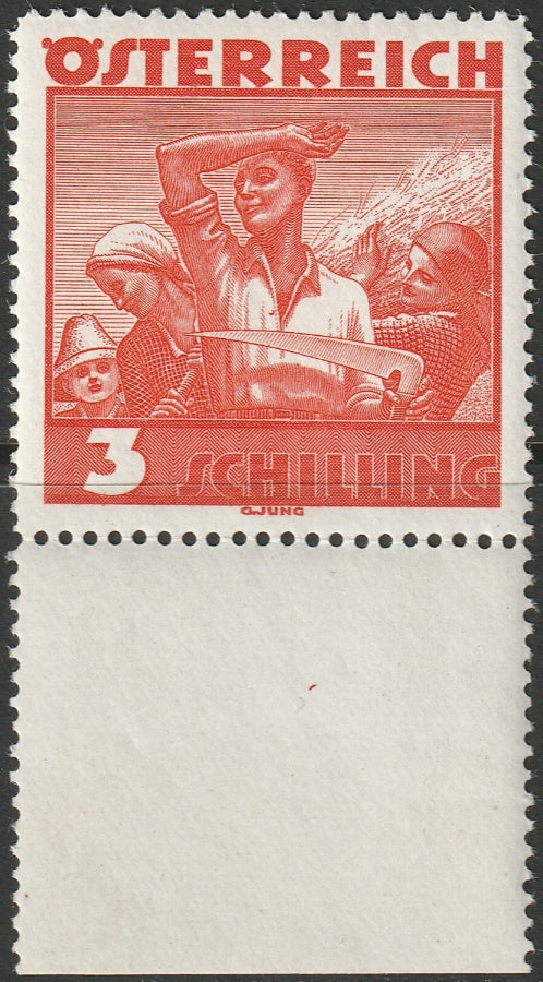 Austria 1936 Sc 378 margin single MNH**