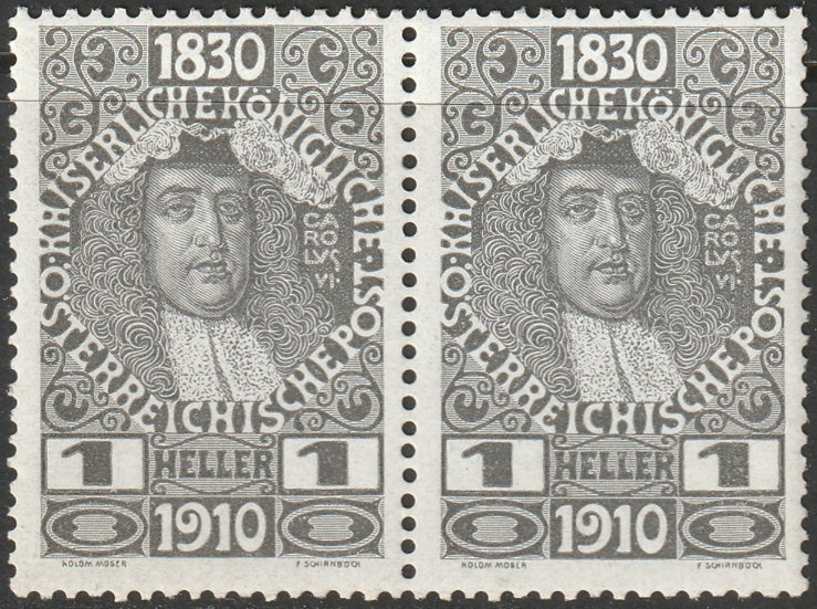 Austria 1910 Sc 128 pair MNH**