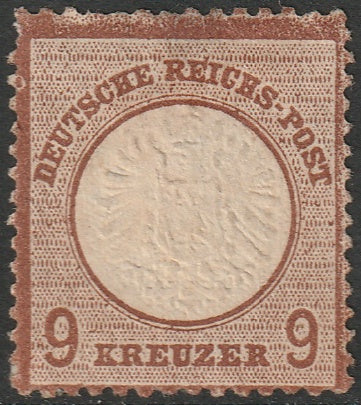 Germany 1872 Sc 25a MH* partial gum with APS certificate condition as in cert