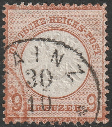 Germany 1872 Sc 25 used Mainz cancel