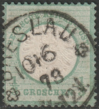 Germany 1872 Sc 15a used Breslau cancel