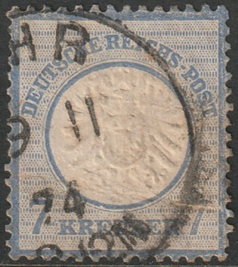 Germany 1872 Sc 24 used small thin