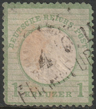 Germany 1872 Sc 21 used small thin toning spots