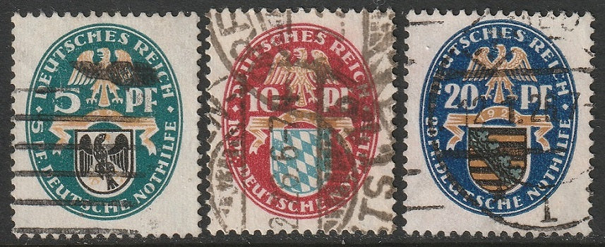 Germany 1925 Sc B12-4 set used