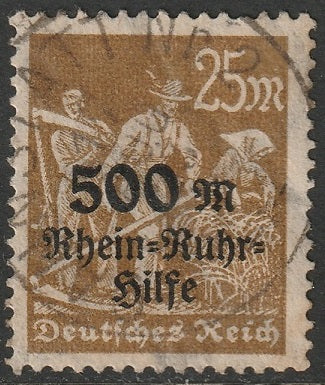 Germany 1923 Sc B6 used