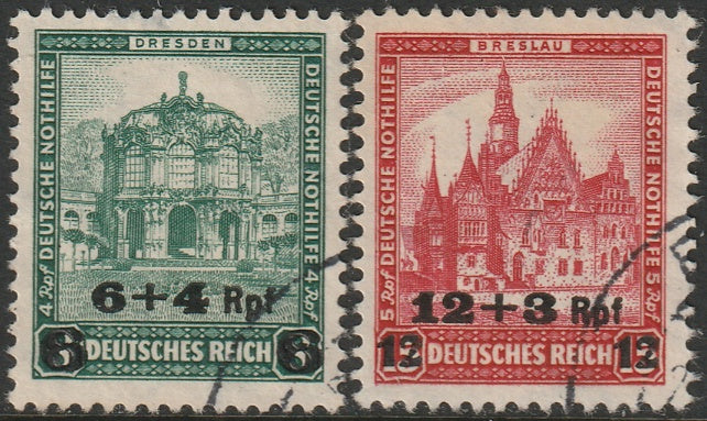 Germany 1932 Sc B42-3 set used