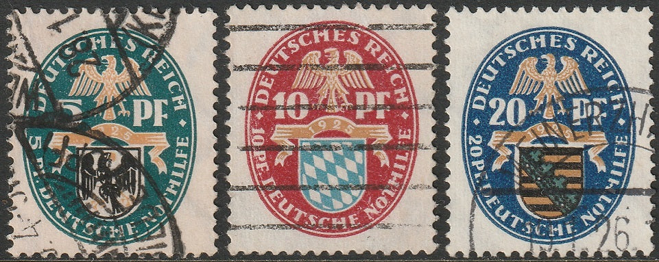 Germany 1925 Sc B12-4 set used