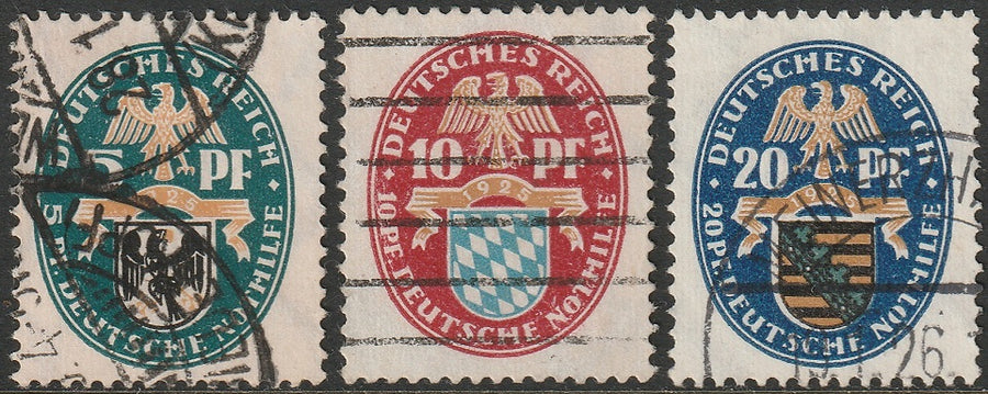 Germany 1925 Sc B12-4 set used