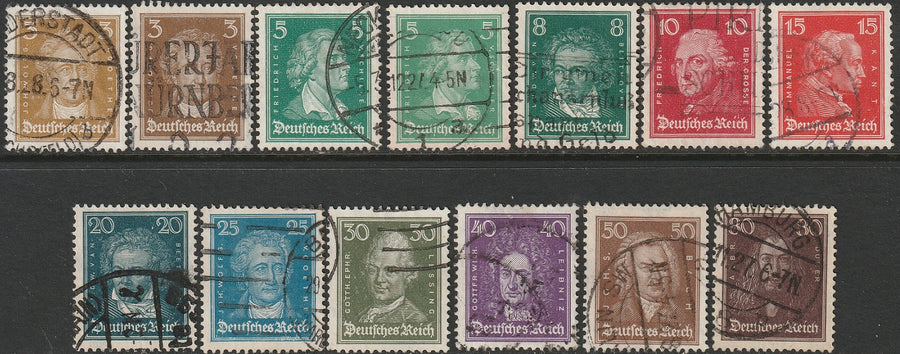 Germany 1926 Sc 351-62 set used includes 353b