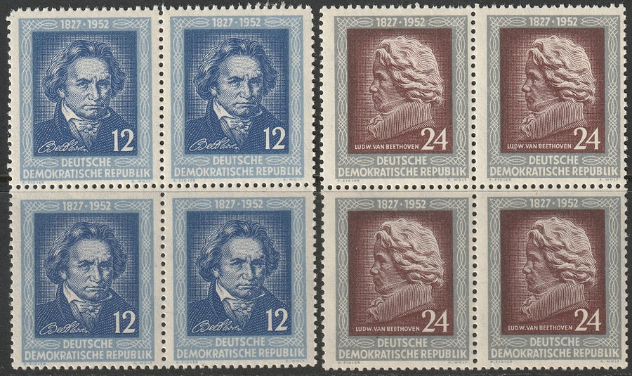 Germany DDR 1952 Sc 96-7 set blocks MNH**