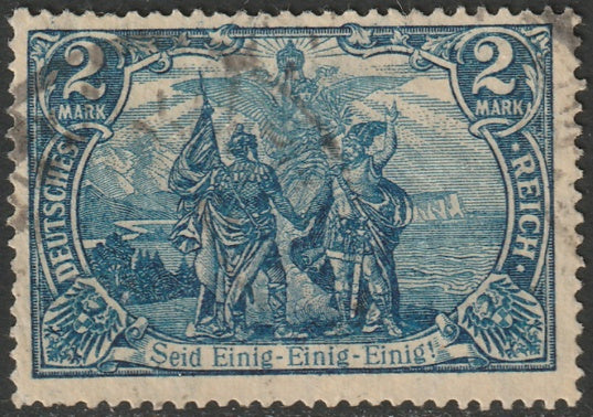 Germany 1916 Sc 93a used grey blue