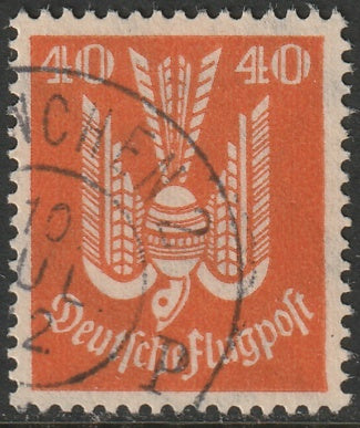 Germany 1922 Sc C4 air post used Muchen cancel