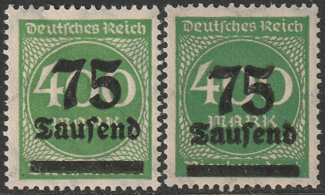 Germany 1923 Sc 251 MNH** both shades