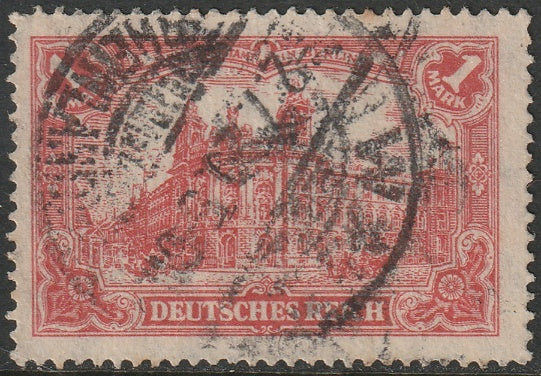 Germany 1920 Sc 112 var used plate flaw