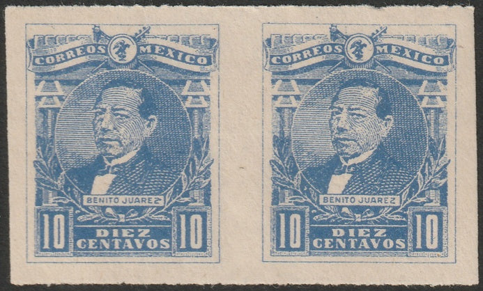 Mexico 1915 Sc 505 imperf pair MH* small thin