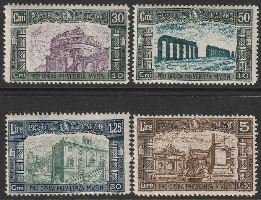 Italy 1930 Sc B35-8 set MLH* toned gum