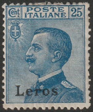 Italy Aegean Lero 1912 Sc 6 MH* disturbed gum