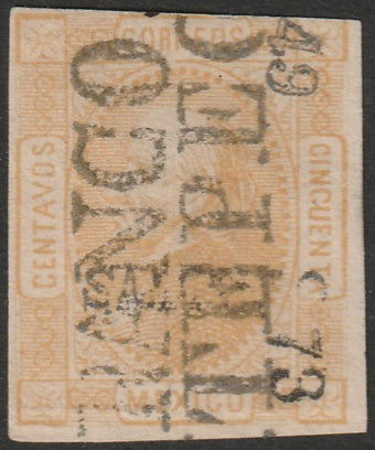 Classic Stamps - Mexico 1873 Sc 96 used Saltillo overprint - On the ...