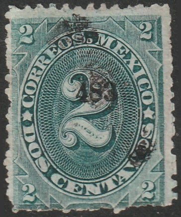 Mexico 1883 Sc 146 used "4 83 (Hermosillo)" overprint