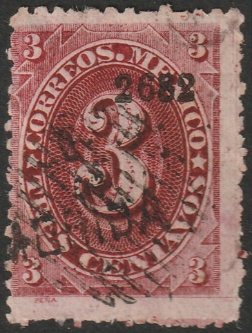 Mexico 1882 Sc 147 used "Merida 26 82" overprint