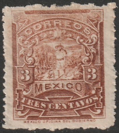 Mexico 1897 Sc 244d MH* sideways watermark