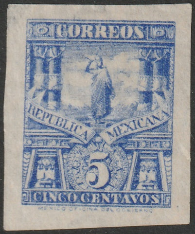 Mexico 1895 Sc 247a imperf single MNG(*)