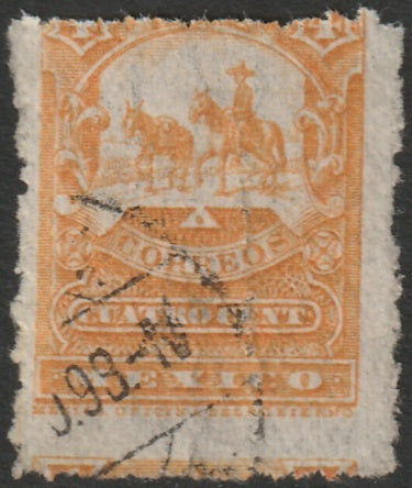 Mexico 1897 Sc 271 var used extra perforation line