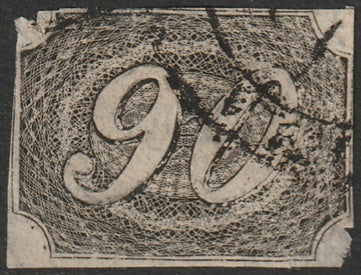 Brazil 1844 Sc 10 used damaged edges