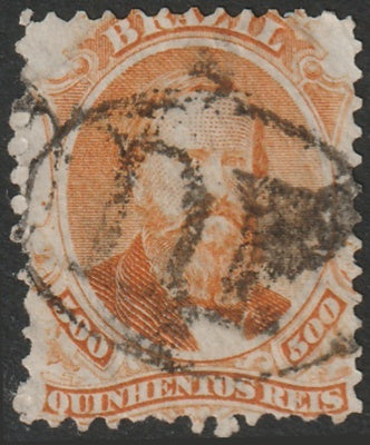 Brazil 1866 Sc 60 used "D.F." cancel