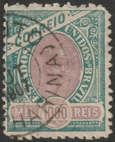 Brazil 1902 Sc 122b used wider spacing