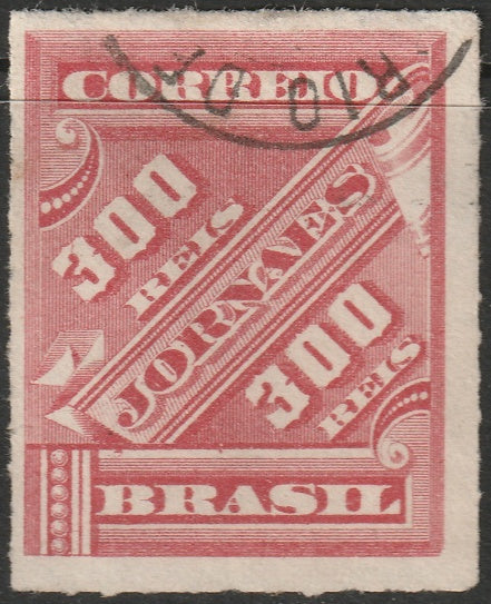 Brazil 1889 Sc P15 newspaper used Rio de Janeiro cancel