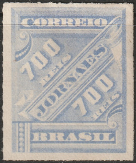 Brazil 1889 Sc P17a newspaper MNG(*) ultramarine