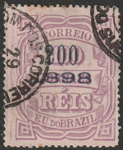 Brazil 1898 Sc 137 used tiny thin